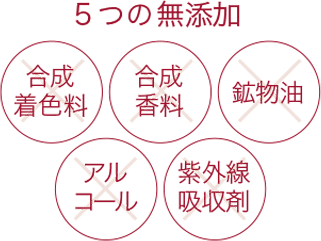 5つの無添加物